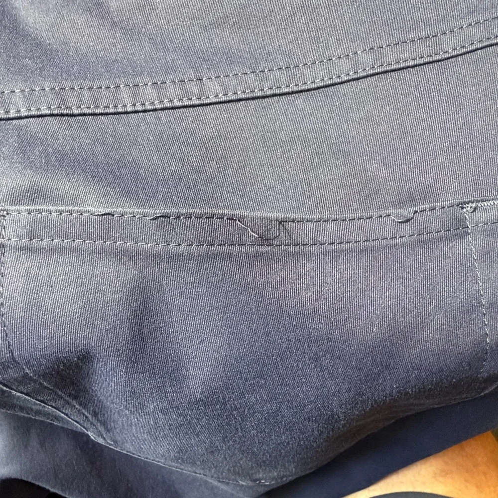 Peter Millar Men Navy Blue Performance 5-Pocket Pants 38x32 Straight Leg Preppy